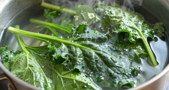 cook greens quickly gently