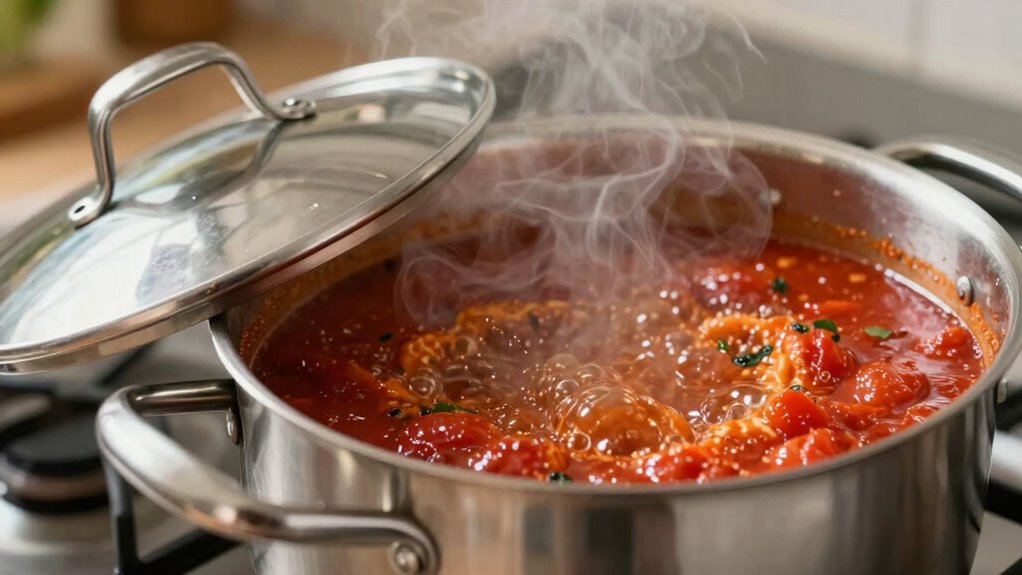 covering retains moisture uncovering thickens