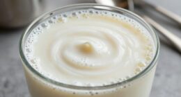 creamy frothy milk textures