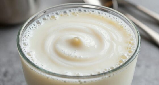 creamy frothy milk textures