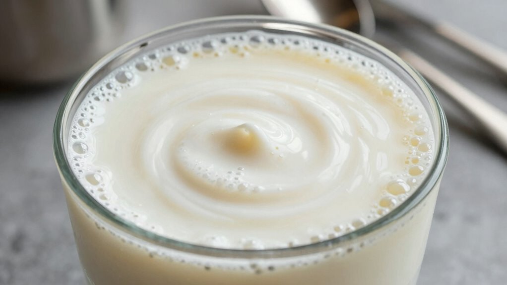 creamy frothy milk textures