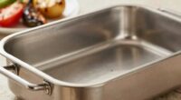 deeper pans prevent spills