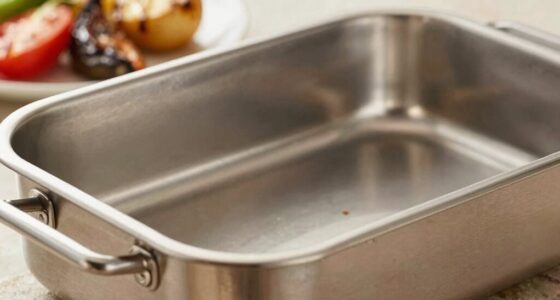deeper pans prevent spills