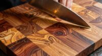 end grain enhances knife comfort