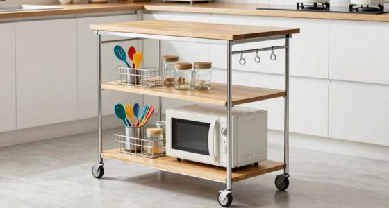 flexible rolling kitchen cart