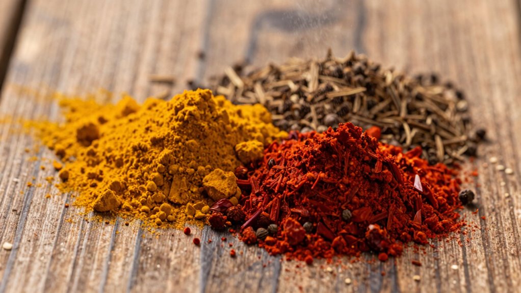 freshly ground spices aroma