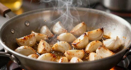 garlic burns during cooking