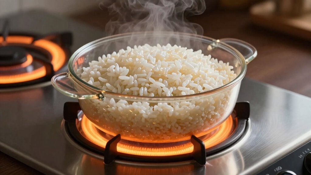 heating method alters rice