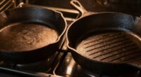 heavier pans retain heat