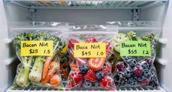 labeling prevents frozen food forgetfulness