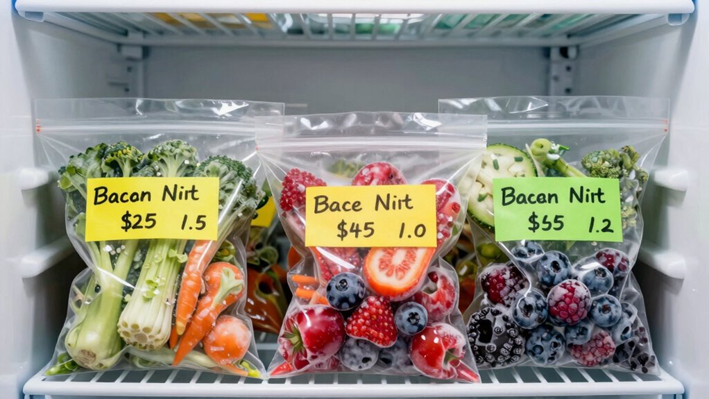 labeling prevents frozen food forgetfulness