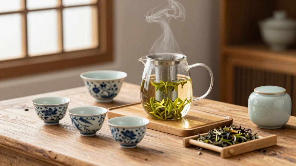organized efficient tea station