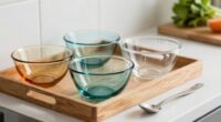 organized kitchen preparation tools