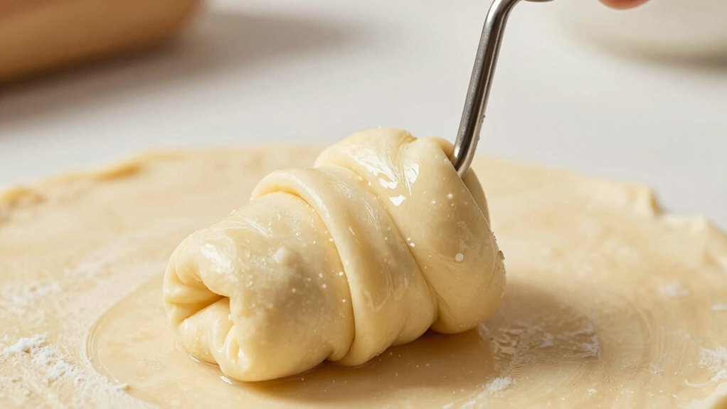 proper dough hydration and securing