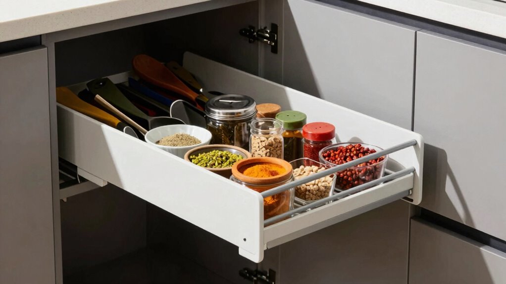 pull out racks enhance accessibility