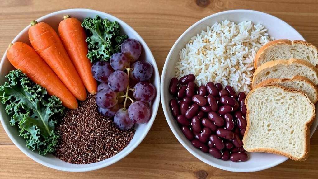 refined versus whole foods