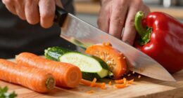 santoku knife prep speed