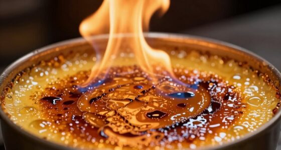 spectacular dessert flaming display