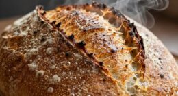 steam alters bread crust