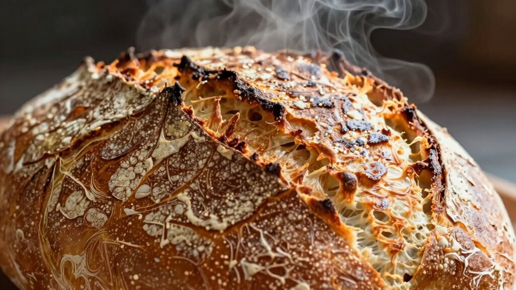 steam enhances crust development