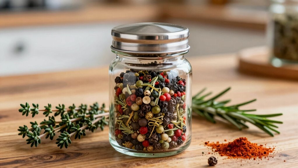 store spices in airtight containers