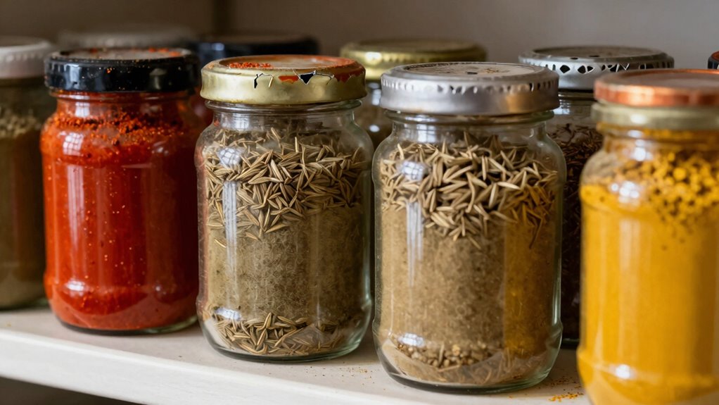 store spices in airtight dark