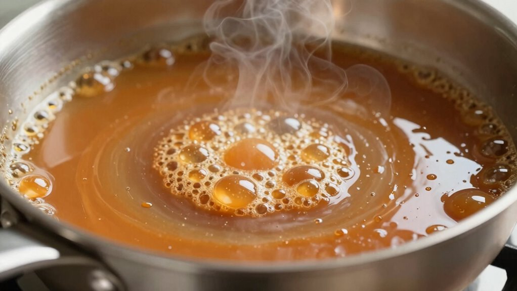 temperature control ensures perfect caramel
