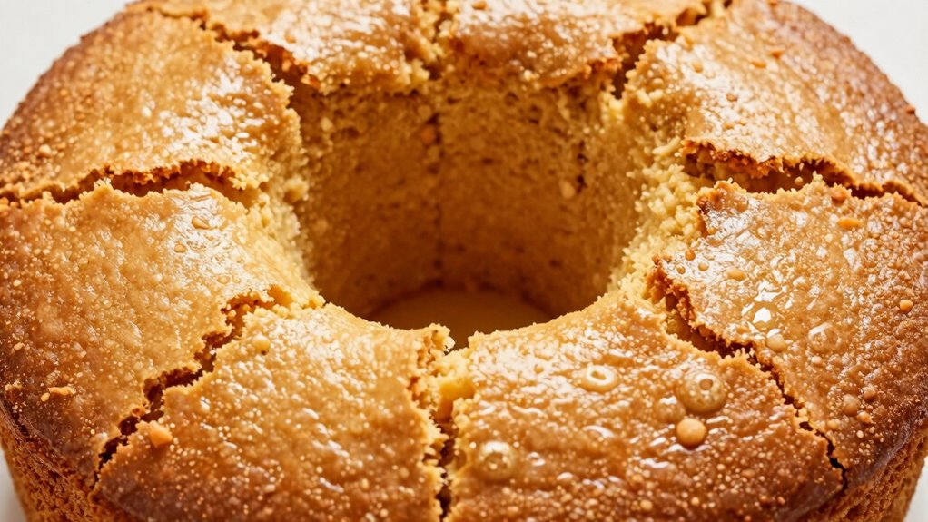 underbaked batter causes sinking