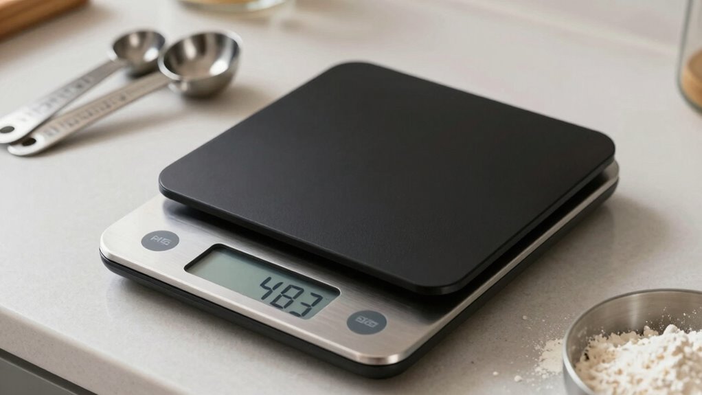 using a kitchen scale