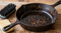 using harsh cleaning tools