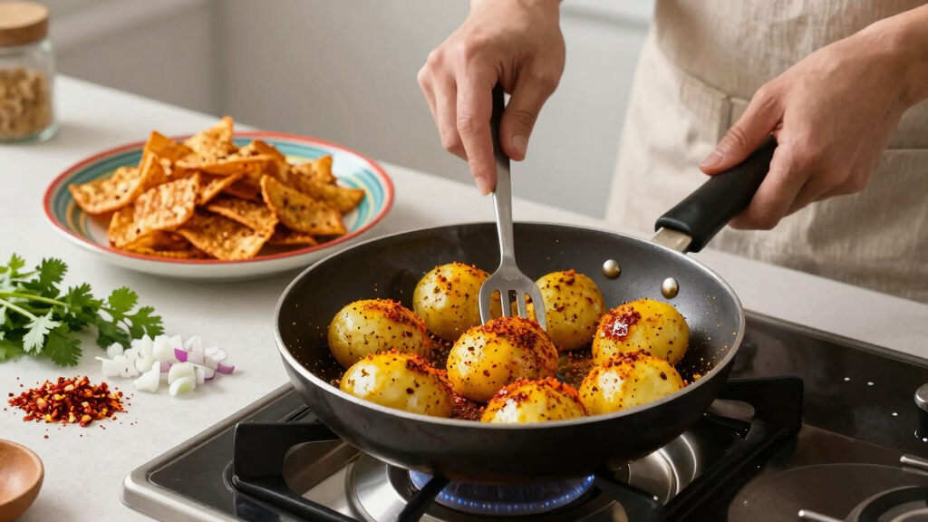 How to turn leftover cooked new potatoes into a spicy Indian snack – recipe