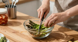 Kenji Morimoto’s recipes for asparagus kimchi