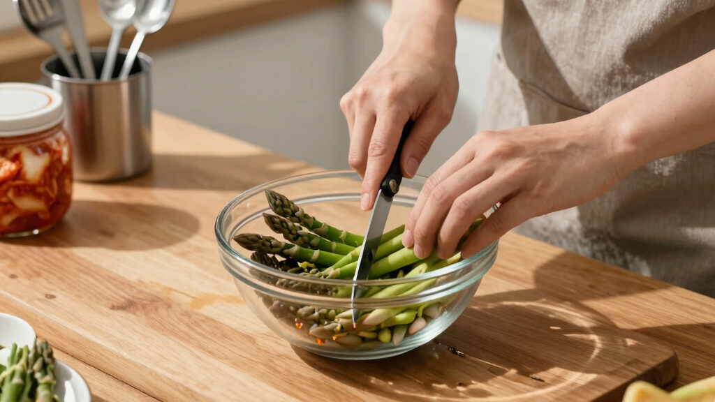 Kenji Morimoto’s recipes for asparagus kimchi