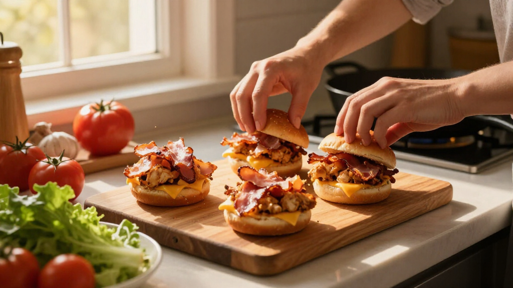 Chicken Bacon Ranch Sliders
