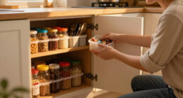 I Asked A Pro Organizer To Fix My Awkwardly Deep Kitchen Cabinet, And Her $6 Fix