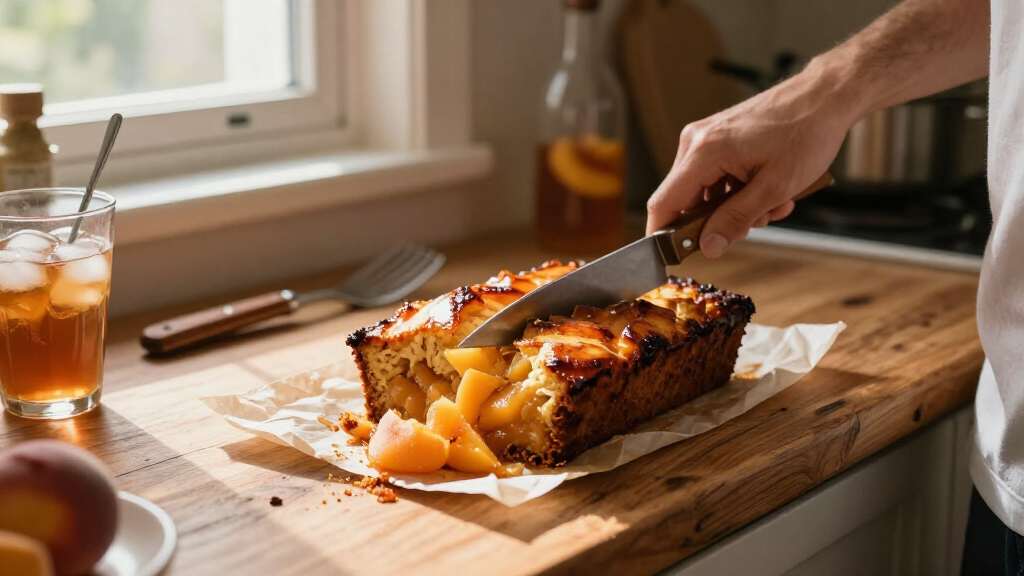Peach Cobbler Loaf