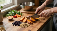 Roasted Sweet Potato, Black Bean, And Quinoa Salad
