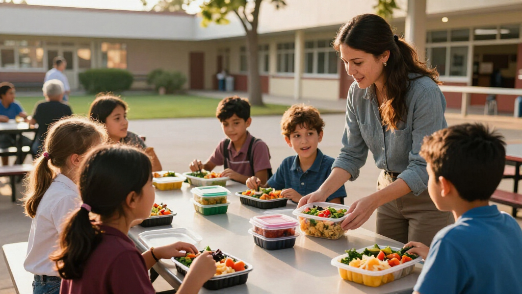School Food Surges In Global Coverage