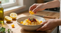 Spaghetti Con Colatura Di Alici, ’Nduja, Limone E Pomodorini Gialli