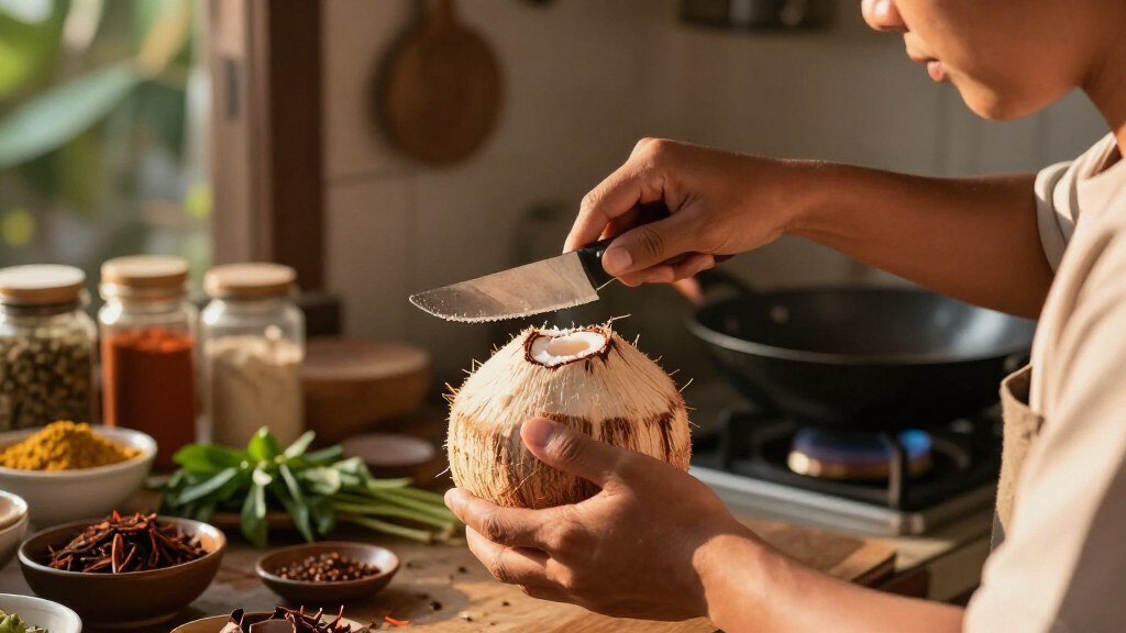 Why Coconut Is Essential To Beef Rendang