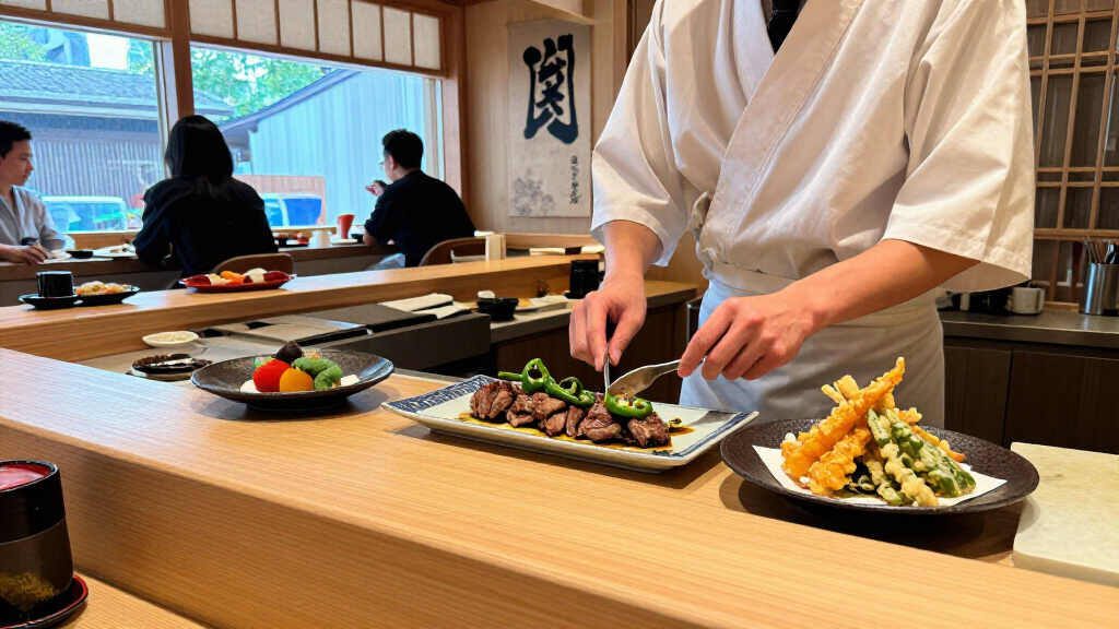 Mexico And Japan Highlighted On Teppan Grill - Food & Wine Menu
