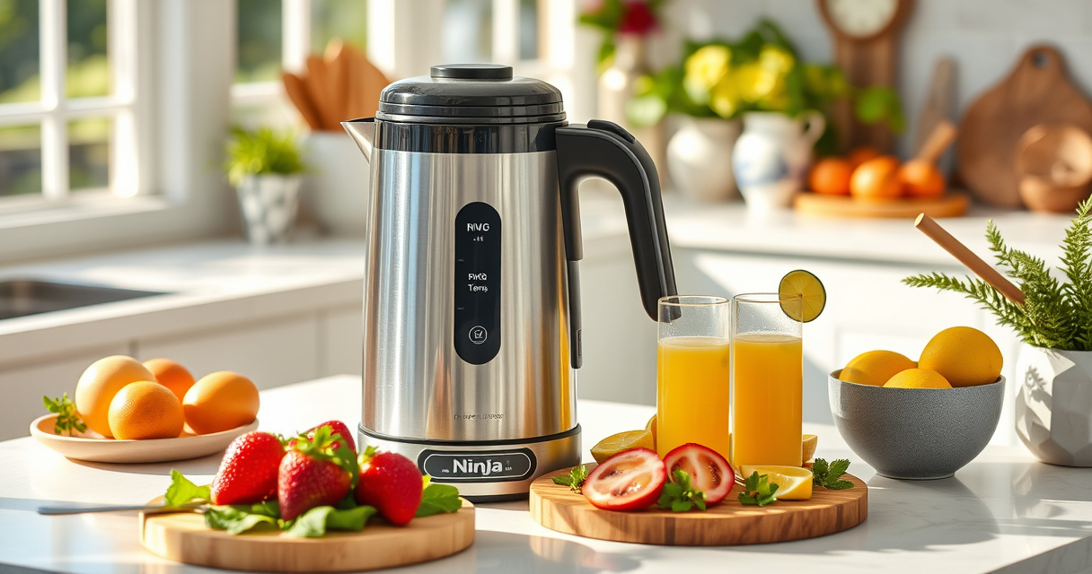Ninja KT200BL Precision Temp Electric Kettle for Effortless Summer Hosting