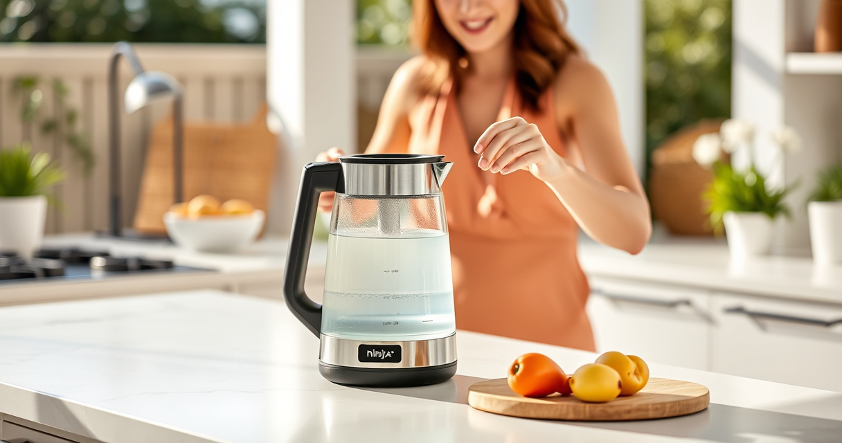 Ninja KT200BL Precision Temp Electric Kettle: Perfect for Summer Tea Time