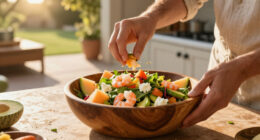 Panzanella With Shrimp, Melon, Avocado, And Feta Gains Popularity