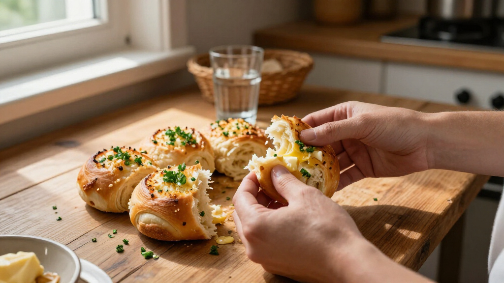 Tear & Share Garlic Bread Rolls