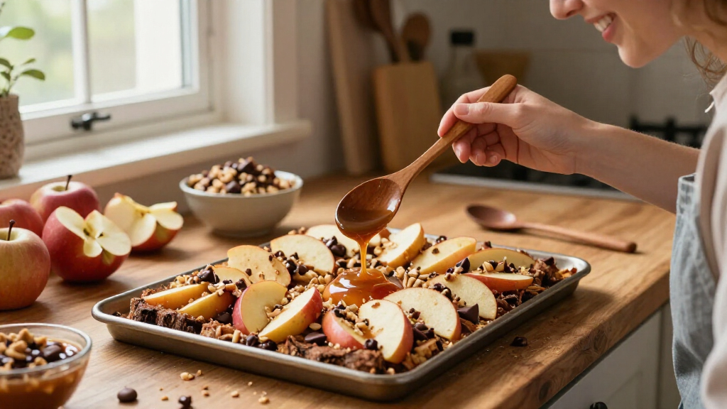 When I Make This Caramel Apple Bark, Everyone Asks Me For The Recipe