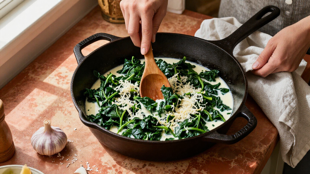 Tuscan Creamed Spinach